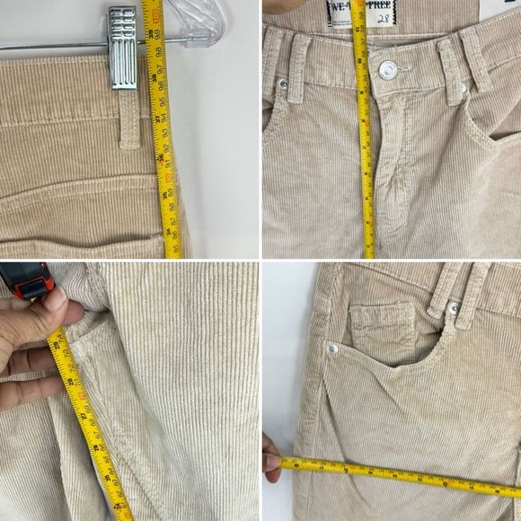 COPY - WE THE FREE Risk Taker High Rise Straight Corduroy Pants Women's Sz 28 N… - Picture 12 of 16